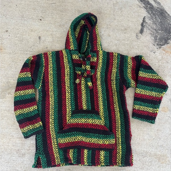 Multicolor Striped Men's Hoodie - Picture 4 of 4